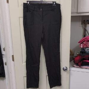 Lane Bryant Black Straight-Leg Dress Pants